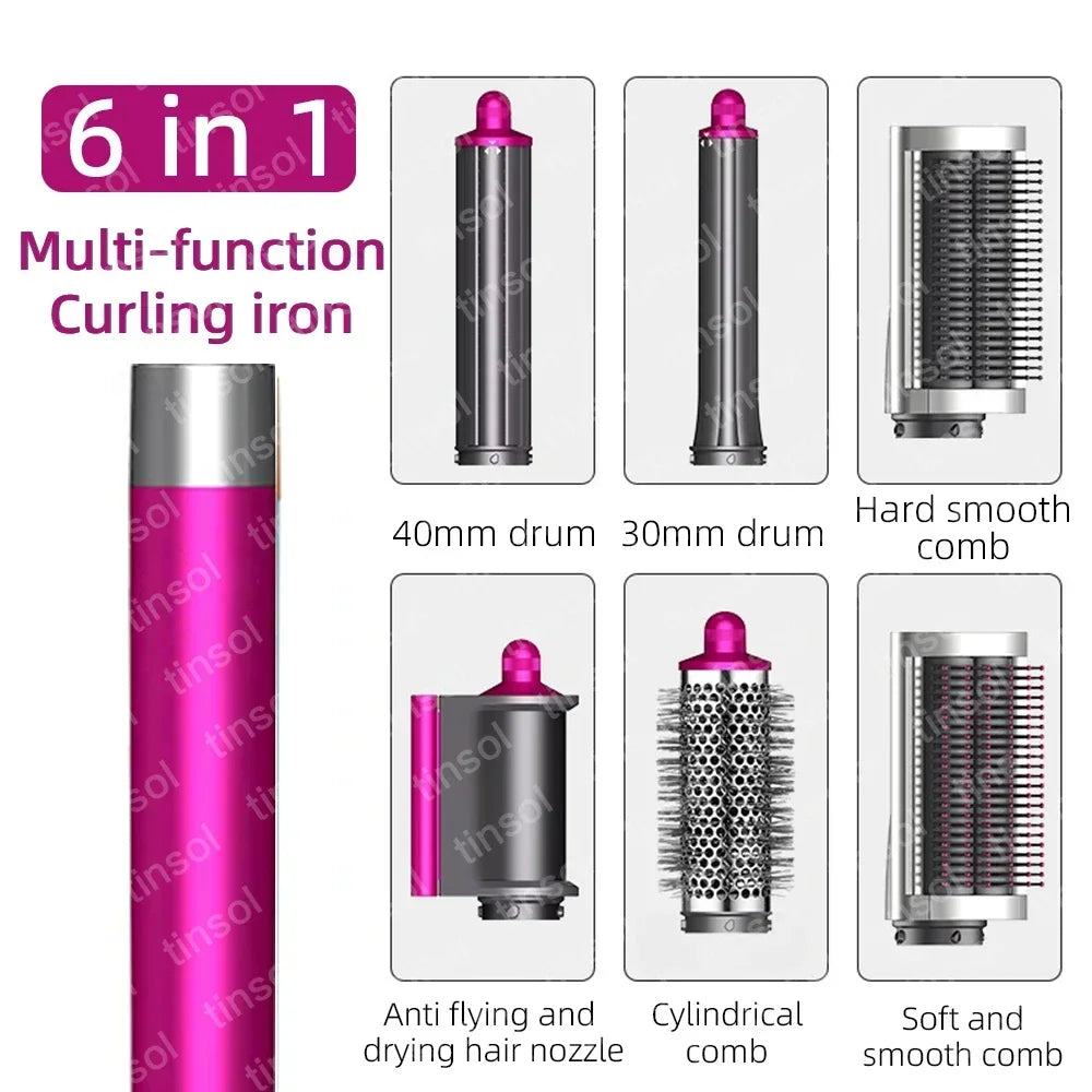 6 In1 Detachable with Comb Attachmentblow Dryerwith Comb for Voluminous Styles - Achieve Salon-Like Results at Home
