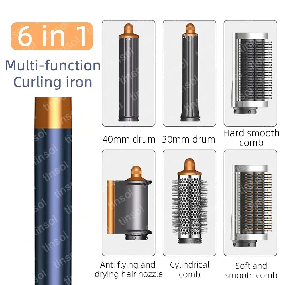 6 In1 Detachable with Comb Attachmentblow Dryerwith Comb for Voluminous Styles - Achieve Salon-Like Results at Home