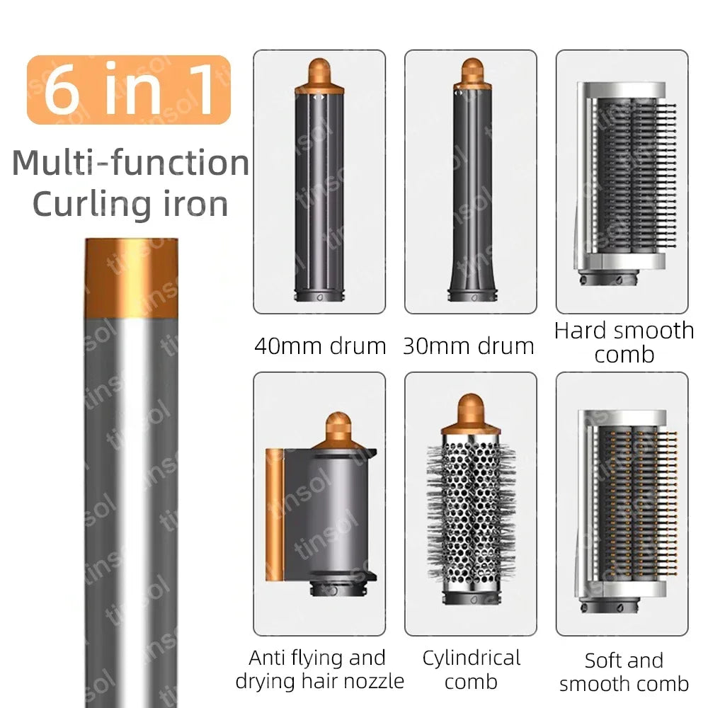 6 In1 Detachable with Comb Attachmentblow Dryerwith Comb for Voluminous Styles - Achieve Salon-Like Results at Home