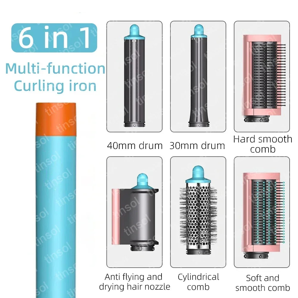 6 In1 Detachable with Comb Attachmentblow Dryerwith Comb for Voluminous Styles - Achieve Salon-Like Results at Home