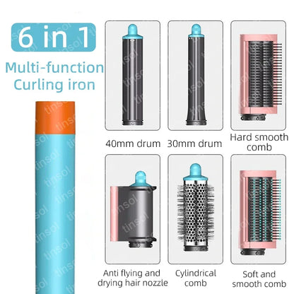 6 In1 Detachable with Comb Attachmentblow Dryerwith Comb for Voluminous Styles - Achieve Salon-Like Results at Home